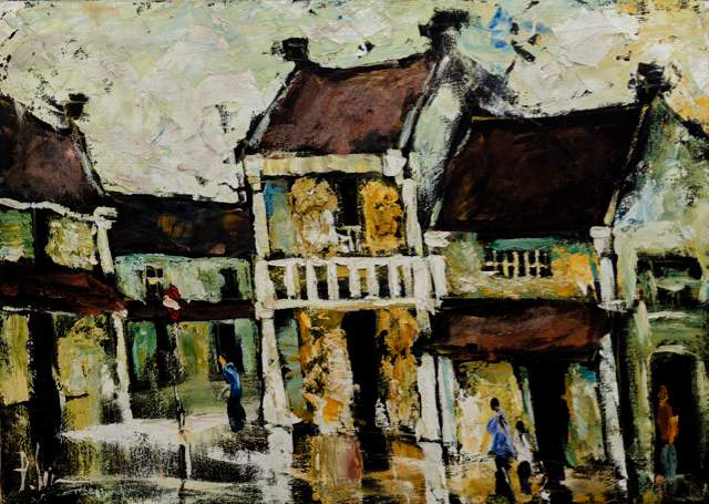 Tranh Sơn Dầu Phố Cổ